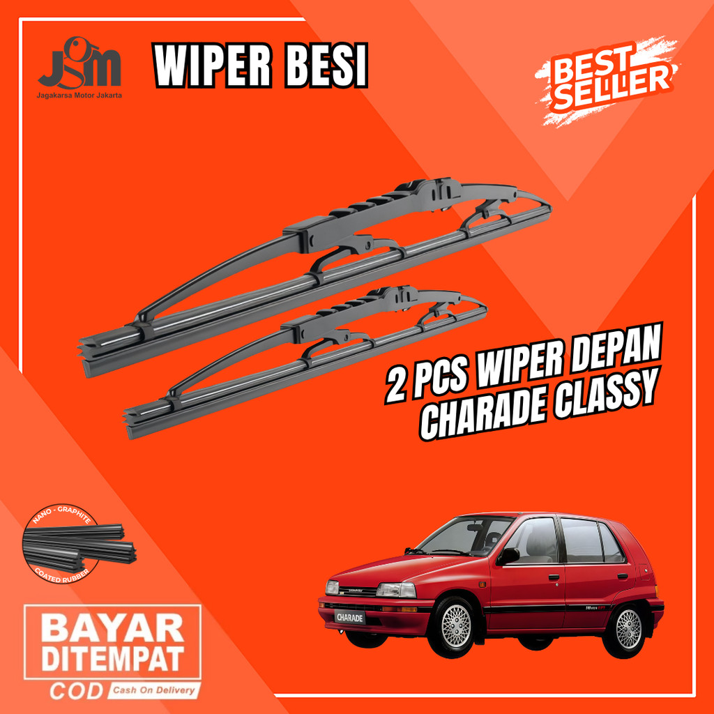 Wiper Daihatsu Charade Classy Konvensional Kaca Depan Mobil