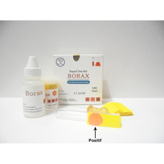 Test Kit Asam Borat / Boron, Rapid Test Pengawet Bleng H3Bo3 100 Test Original