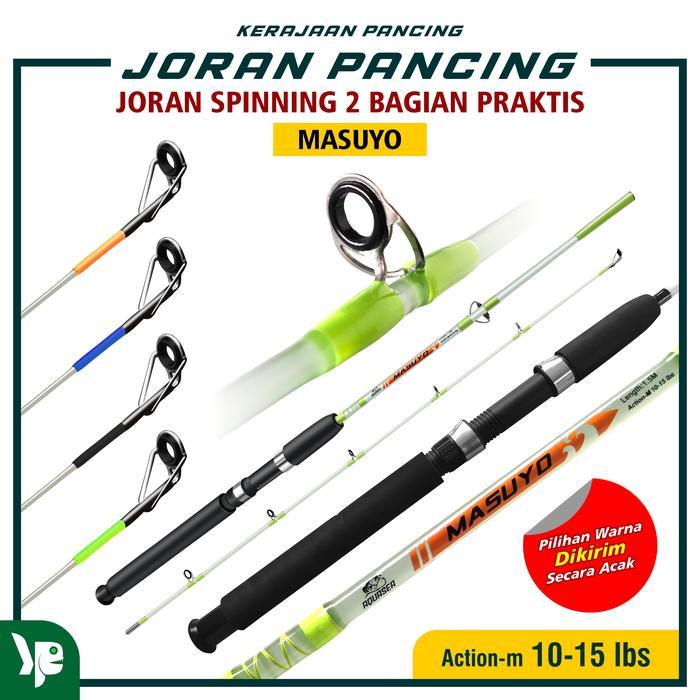 KP - Joran Pancing Masuyo Transparan Fiber Solid Spining Alat