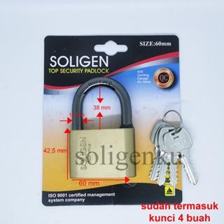 GEMBOK SOLIGEN PER BAJA HITAM 40 50 60 MM LEHER PENDEK GEMBOK GUDANG RUMAH KODE 1457