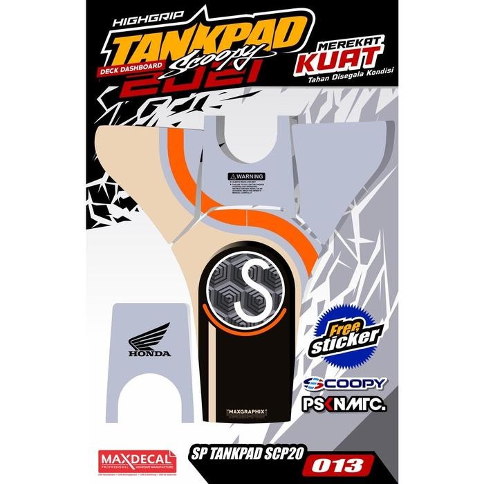 Tankpad Deckpad Scoopy New 2021 2022 2023 Pelindung Dashboard Scoopy Deckpad Scoopy 2023 (body