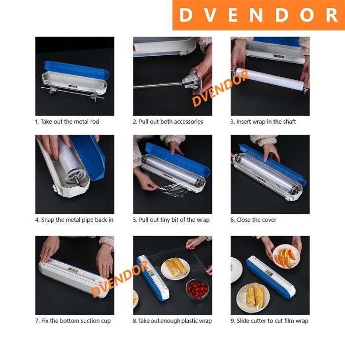 CLING WRAP DISPENSER ALAT TEMPAT PLASTIC WRAPPING SLIDE 300m