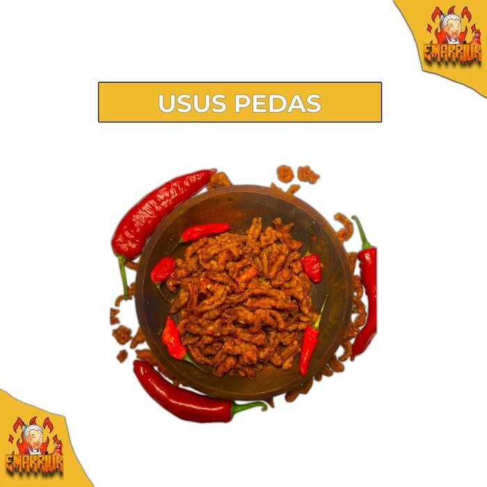 

EMAKRIUK - 1KG USUS CRISPY ORIGINAL PEDAS GURIH DAUN JERUK BUMBU MELIMPAH CEMILAN