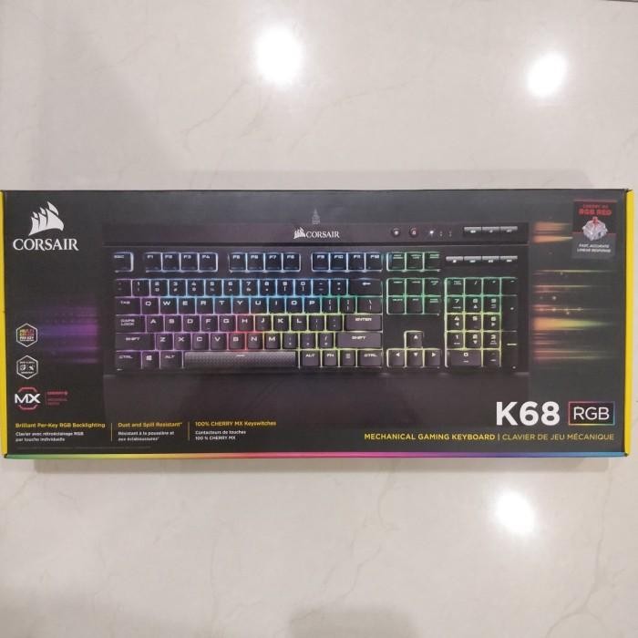 Corsair K68 Cherry MX Red Switch RGB keyboard mechanical Second bekas