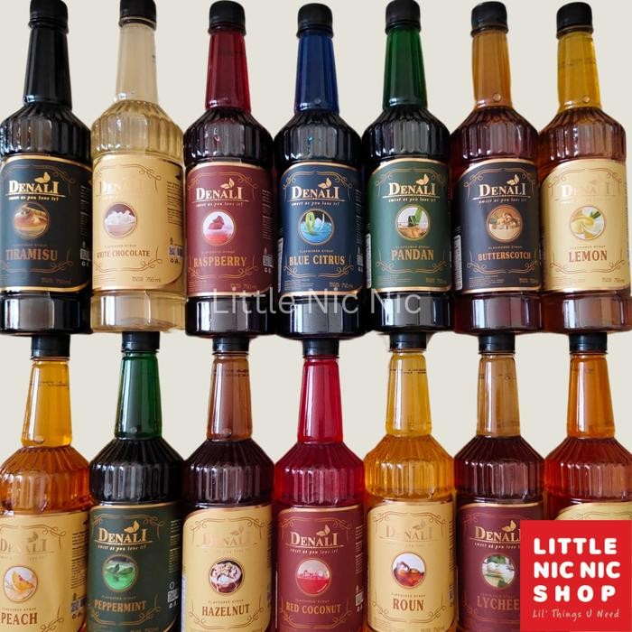 

ASLI Denali Sirup Rasa Minuman Cafe Varian Lengkap 750ml Botol Premium Quality untuk Coffee &