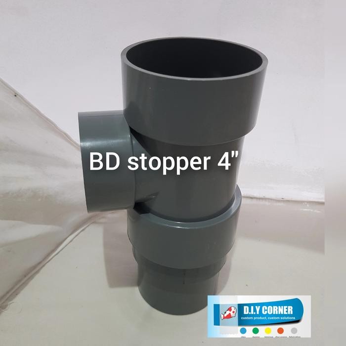 BOTTOM DRAIN STOPPER 4 INCHI KOLAM IKAN KOLAM KOI PERLENGKAPAN KOLAM KOI