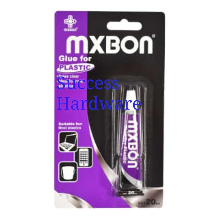 

MXBON LEM PLASTIK 20ML GLUE PLASTIC MXBON 20 ML CLEAR