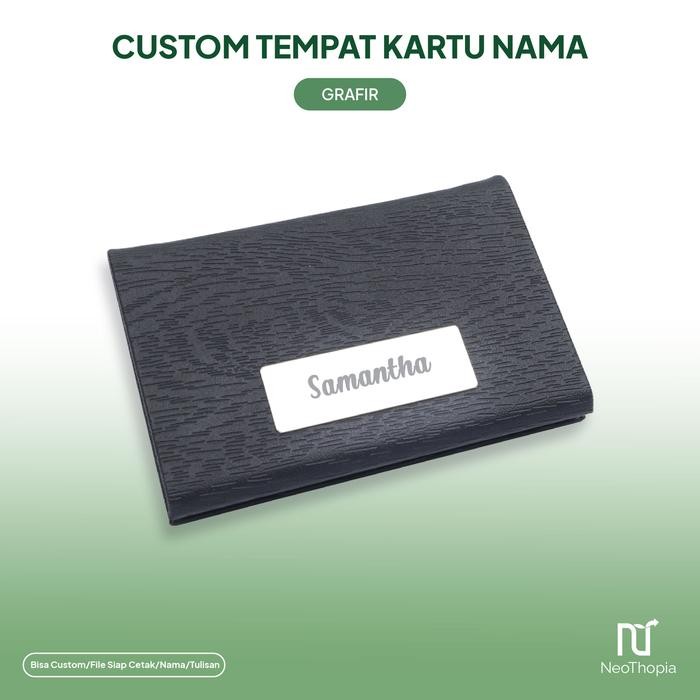 

Custom Tempat Kartu Nama Stainlesss Laser Grafir Name Card Holder