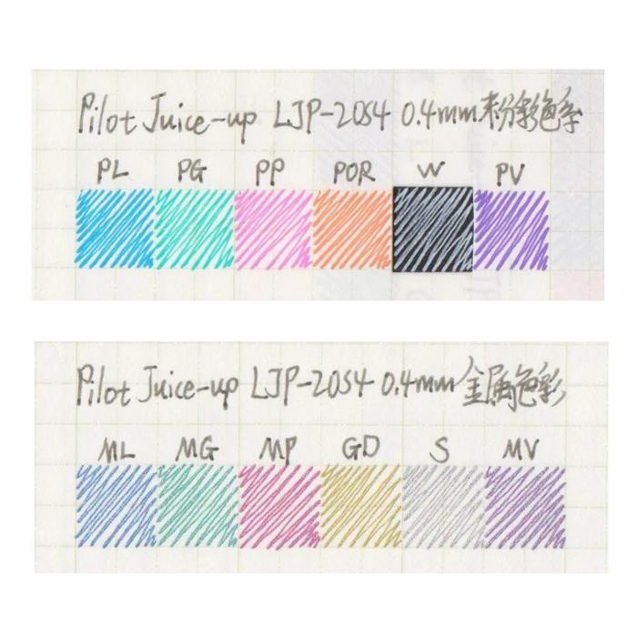 

Pilot Juice Up 0.4Mm Pastel Metallic Colors Gel Ink Pen Tinta Gel