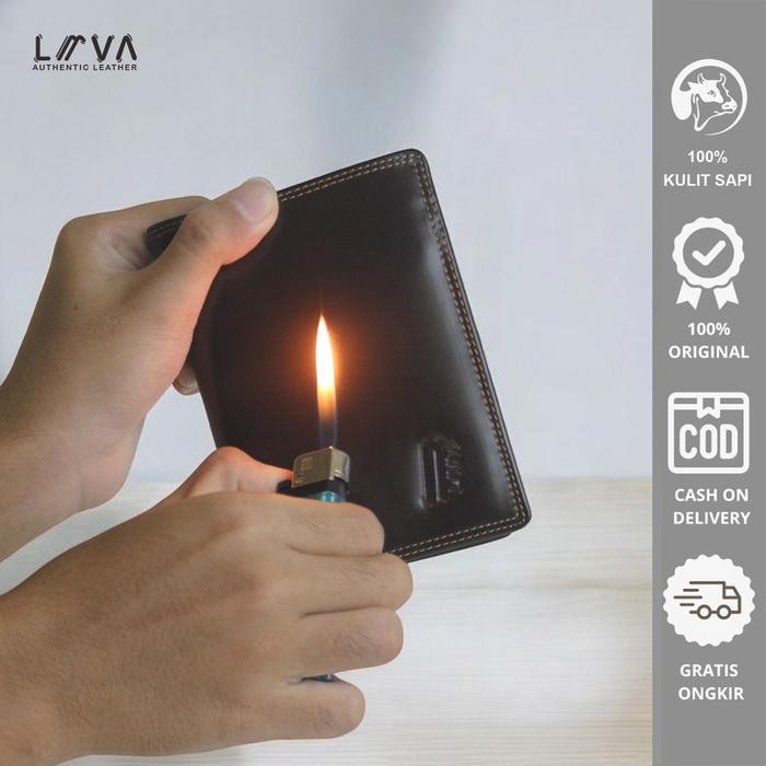 Dompet Pria Dompet Kulit Asli Dompet Kartu Lava Krisna Wallet 16 Slot Kartu Cowok