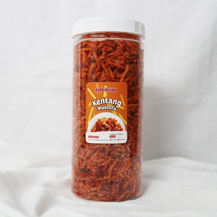 

Hebiniyu - Kentang Mustofa Balado Premium 500 Gram Kemasan Toples 1300 ML