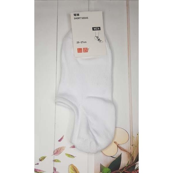 Kaos kaki uniqlo Ankle Pendek pria man Anti Bacterial low cut