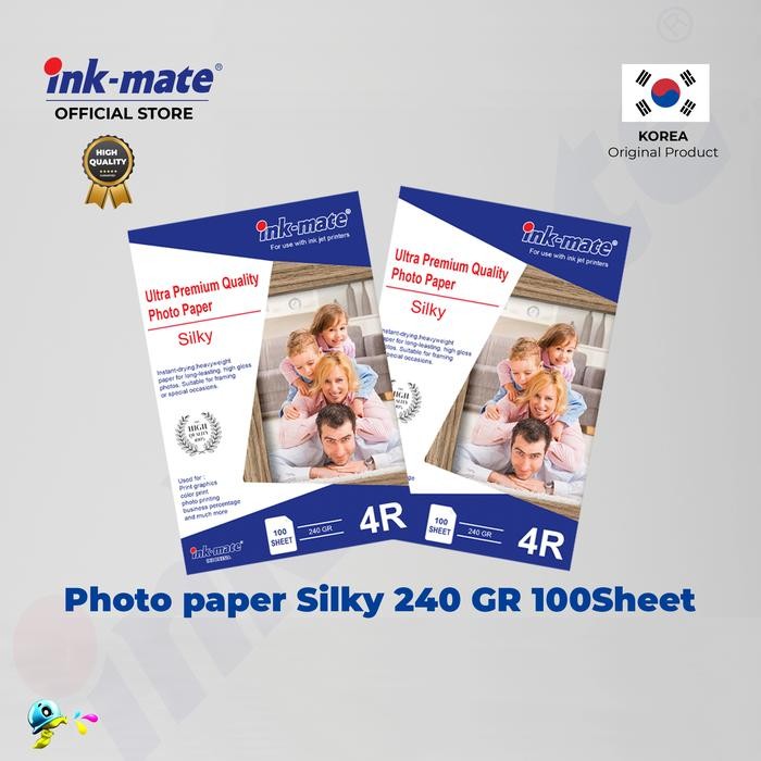 

Pilihan- Kertas Photo Inkmate Photo Paper Silky 240Gr 4R Isi 100 Lembar