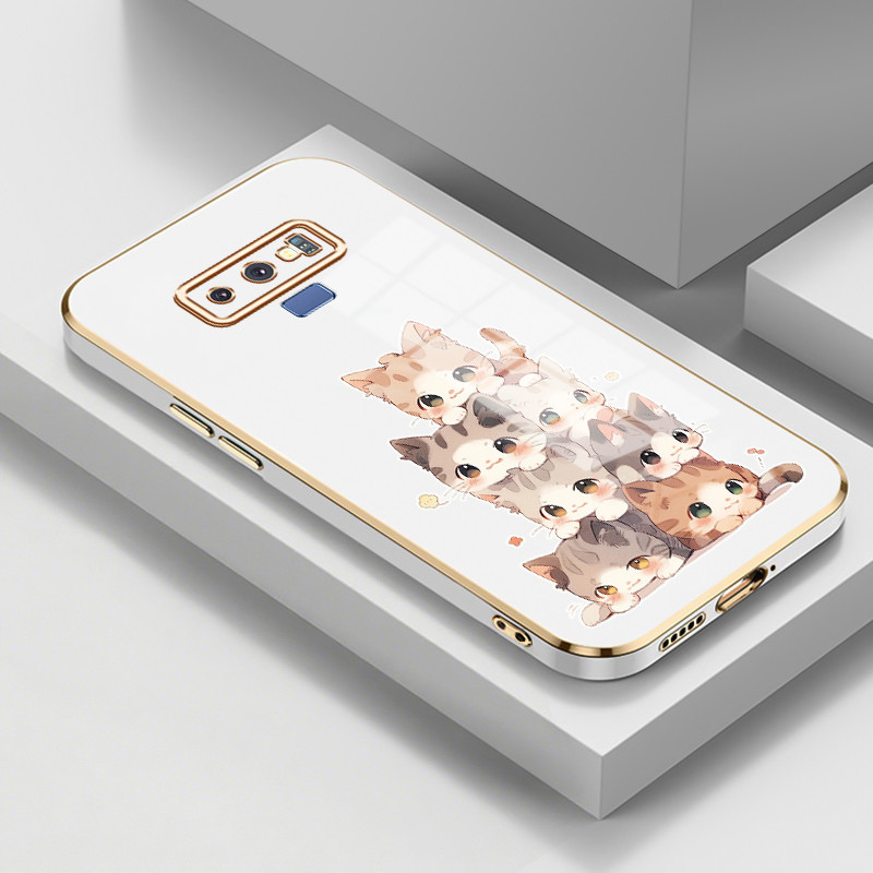 Casing Untuk Samsung Galaxy Note 9 Note 8 Case Casing HP Softcase silikon Kasing elektroplating mewa