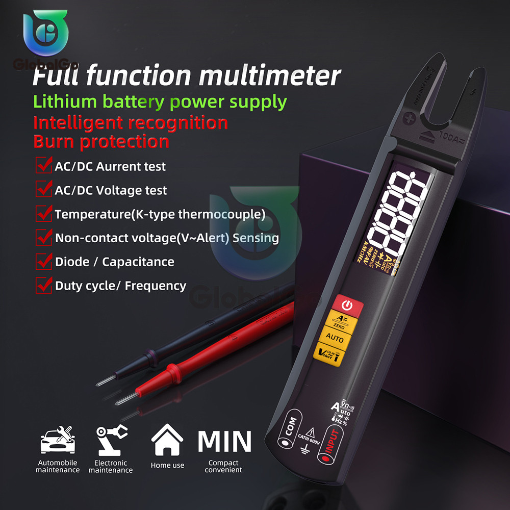 BEST BSIDE U1 Digital Clamp Meter Fork DC AC Professional 100A Ammeter Pliers T-RMS Current OpenJaw 
