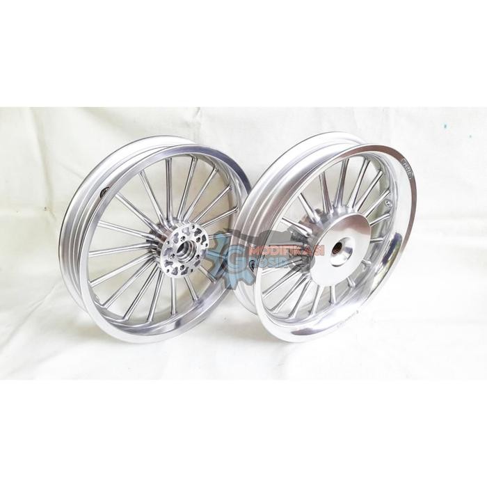Velg Racing Tapak Lebar Power Vario 150 New Esp Classic P18 Chrome Ori