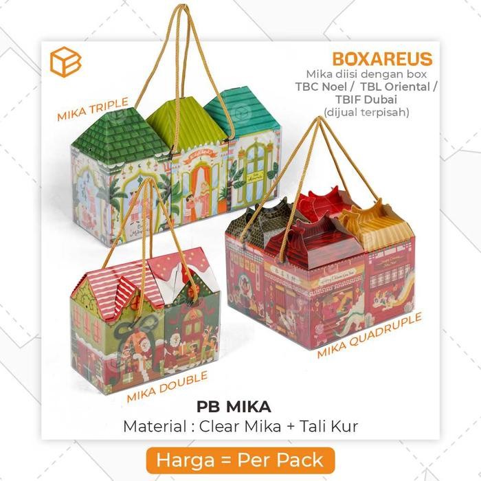 Kantong Mika Souvenir Transparan Tas Hampers Kotak Kado PB Mika