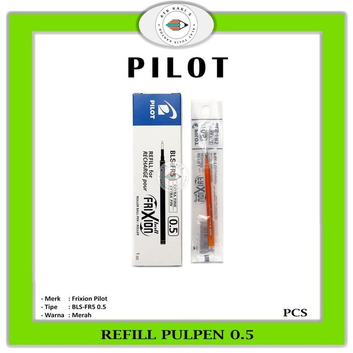 

PILOT - Refill isi Pulpen Frixion Pilot 0,5 Merah / Red - Pcs
