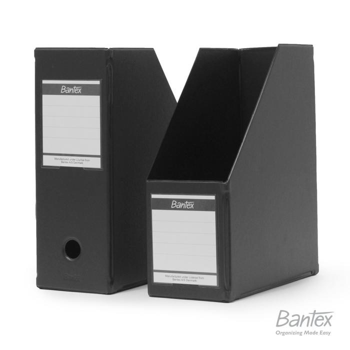 

Bantex Box File Magazine File Extra Jumbo Folio Black #4021 10