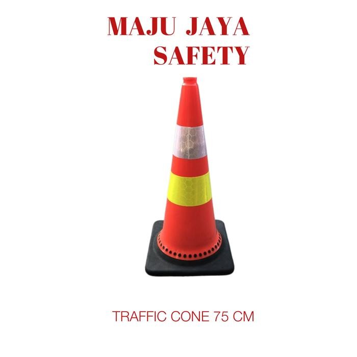 CONE KERUCUT 75CM / TRAFFIC CONE 75CM /SAFETY CONE 75CM MURAH SARANG TAWON PREMIUM