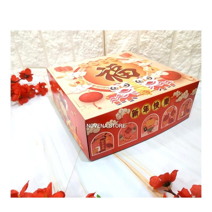 Hot Sale Box Imlek 20X20X7,5Cm Kotak Dus Hampers Kue Cny