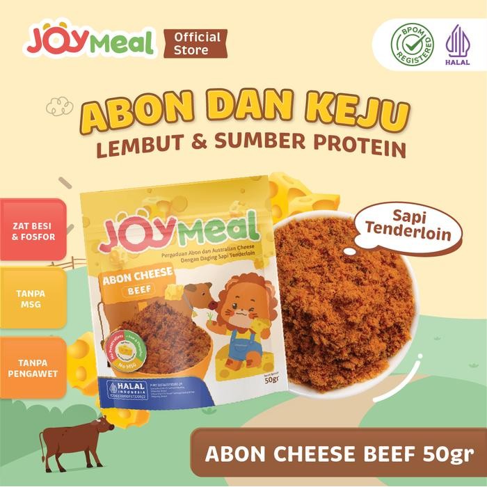 

Pilihan- Joymeal Abon Cheese Beef 50Gr Perpaduan Abon Sapi Tenderloin Dan Australian Cheddar