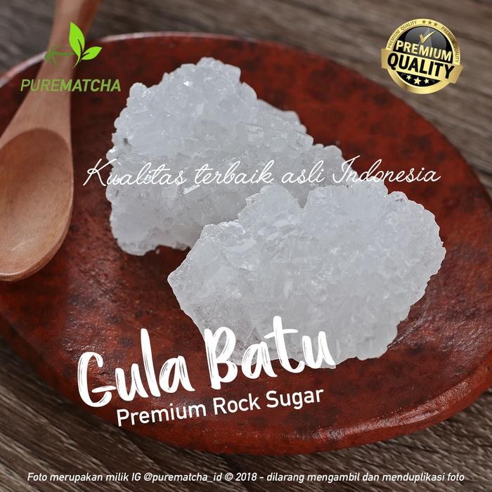 

ASLI Gula Batu Alami PUTIH 1kg Murni Premium White Natural Rock Pure Sugar READY STOCK