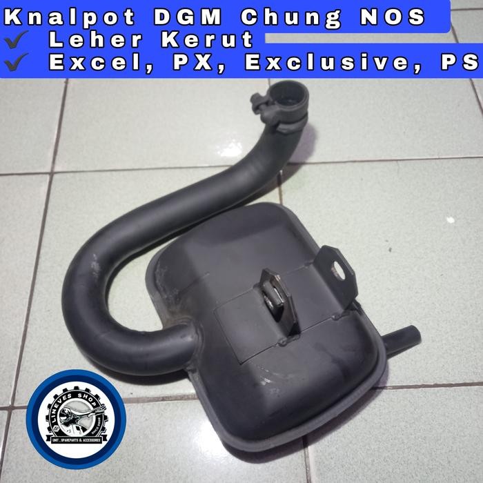 KNALPOT KENALPOT DGM CHUNG NOS VESPA EXCEL EXCLUSIVE PX PS LEHER KERUT