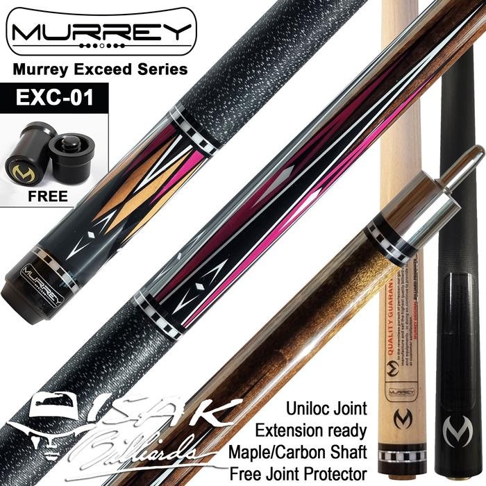 Murrey Exceed EXC-01 Cue Uniloc Maple Extension Bumper Stick Billiard