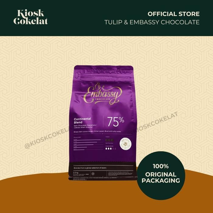

Pilihan- Embassy Continental Blend Dark Chocolate Couverture 2.5 Kg