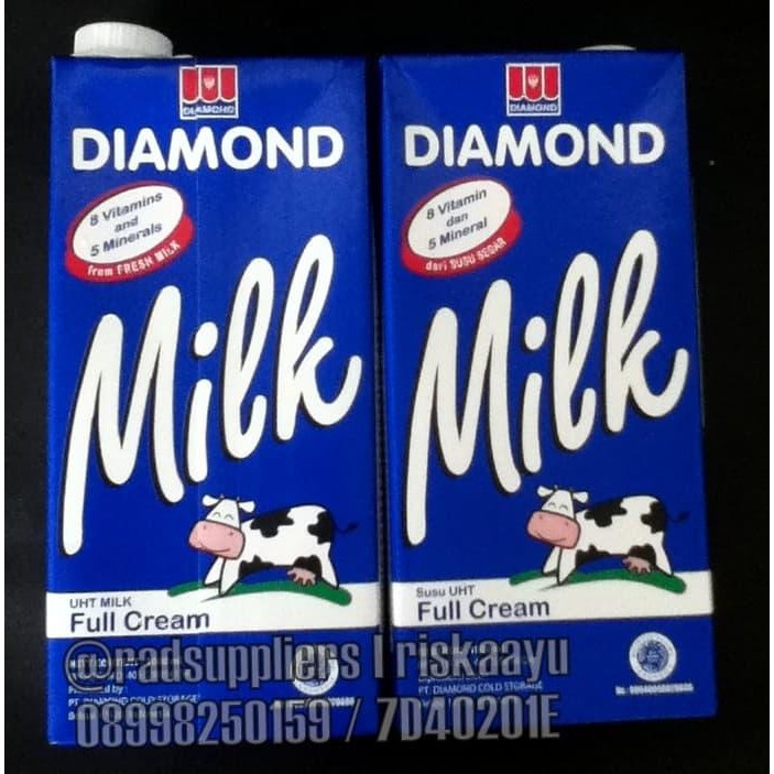 

Pilihan- Diamond Uht Milk Fullcream 1Liter, Susu Uht Full Cream 1Liter