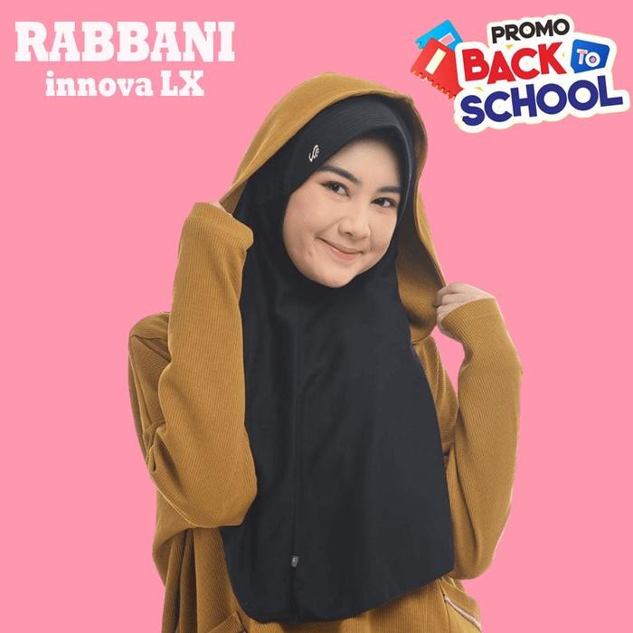 Pilihan- Rabbani Ori- Kerudung Rabbani Asli Innova Lx (Pita Didalam / Serut Dalam) Kerudung