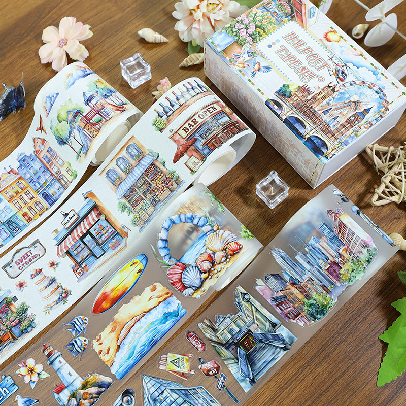 

Stiker Buku Harian PET Set - DIY Scrapbook, Dekorasi Taman, Desain Kreatif - 18 Variasi Motif (Bunga, Pemandangan, Abstrak) - 15mm x 3m per Roll |RN9T9HD5|