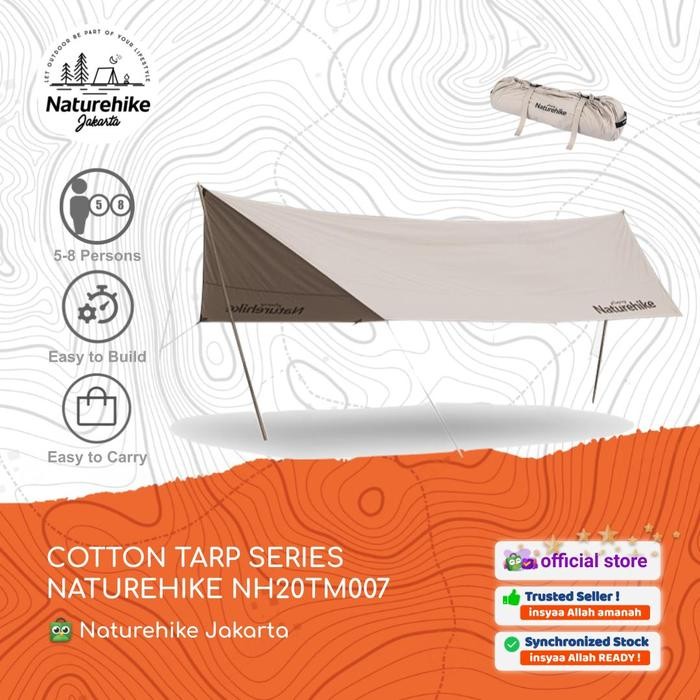 COTTON TARP SERIES NATUREHIKE NH20TM007 FLYSHEET TENDA SHELTER