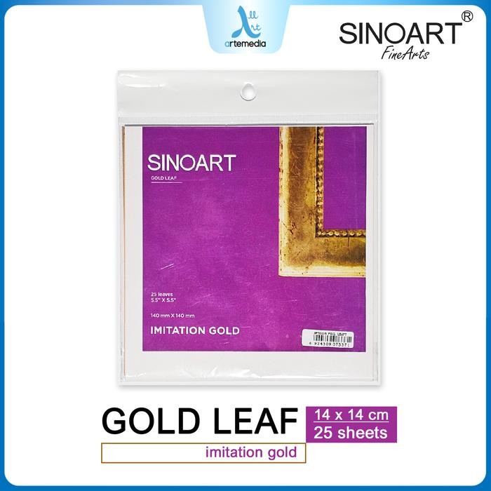 Sinoart Gold Leaf Foil Imitation Kertas Emas Lembaran