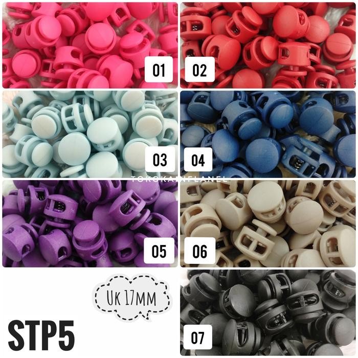 

New STP5 Stopper / Knop Bulat Diameter 17mm Tebal 1cm (1 Bks isi 12)