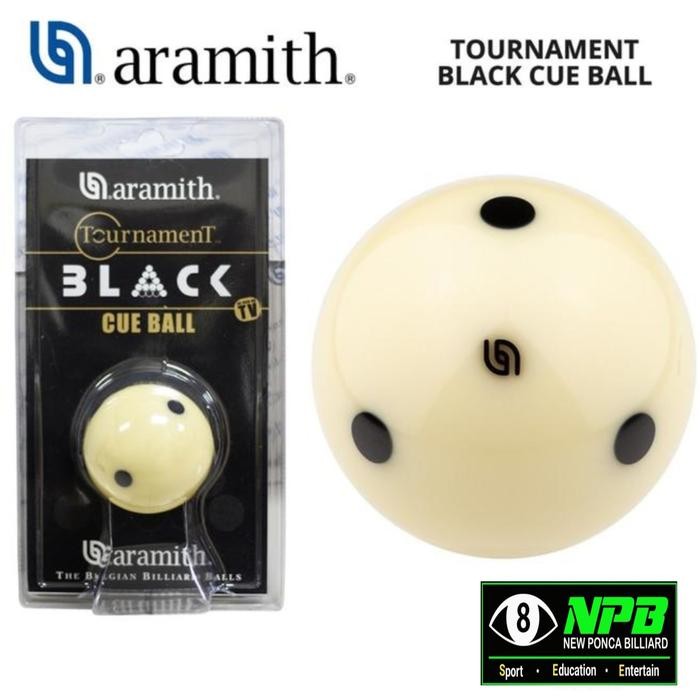 Aramith Tournament Black Cue BallBolaBilliardBilliarBilliyarBilliyard