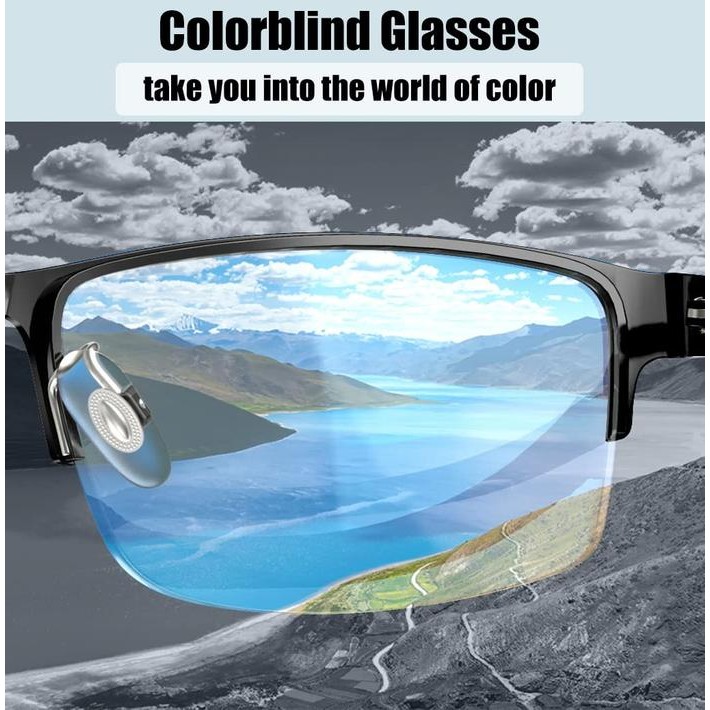 SALE SET MERAH HIJAU KACA MATA BUTA WARNA PARSIAL DENGAN KARTU TES