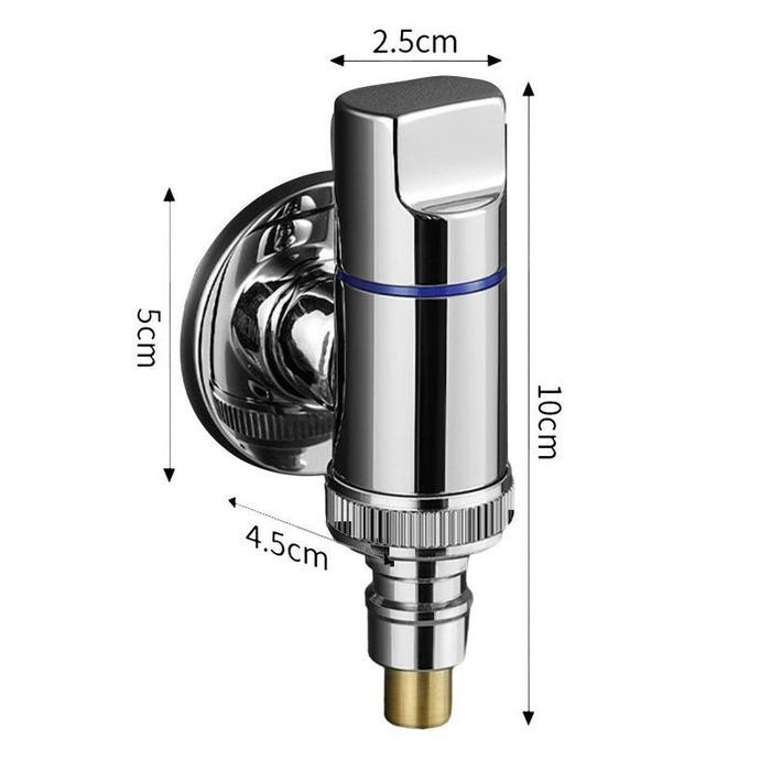 Kran Air Mesin Cuci Stainless Steel Penghentian Air Otomatis