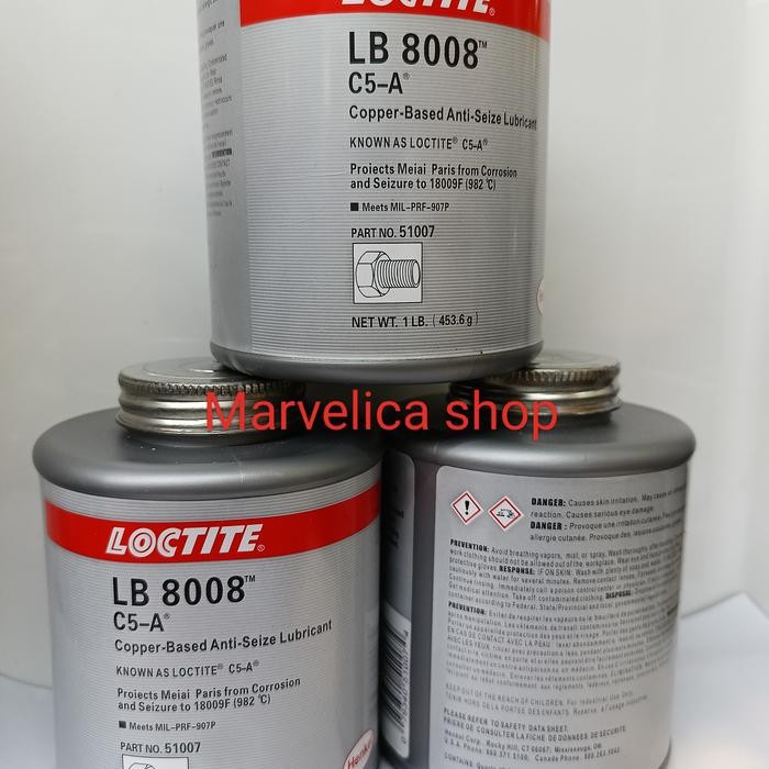 Pilihan- Loctite Lb 8008 C5-A Copper Based Anti Size Lubricant Loctite Lb 8008