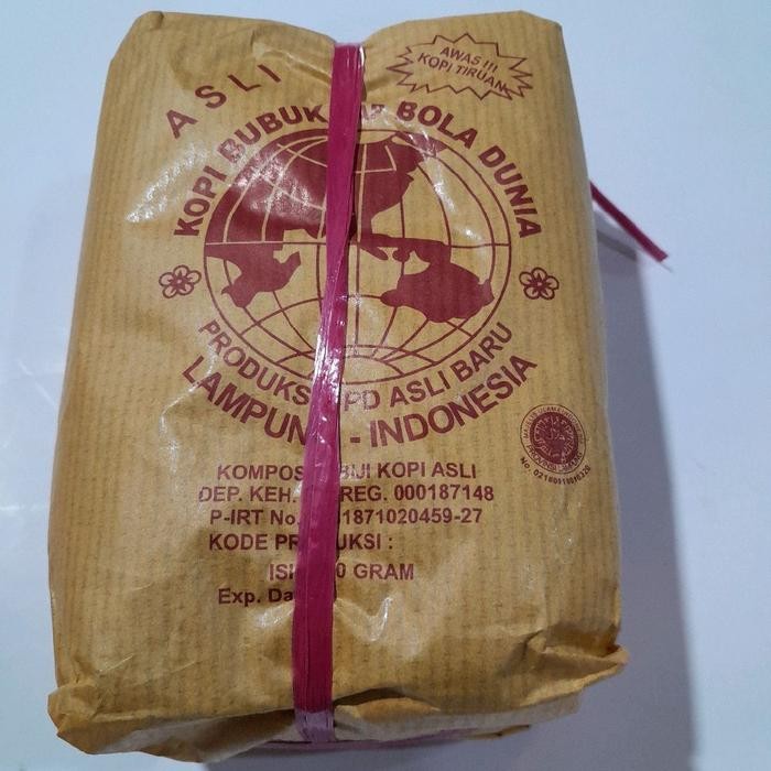 

TERMURAH kopi bubuk bola dunia 450gra.kopi giling halus dari kopi 100% biji utuh tanpa campuran