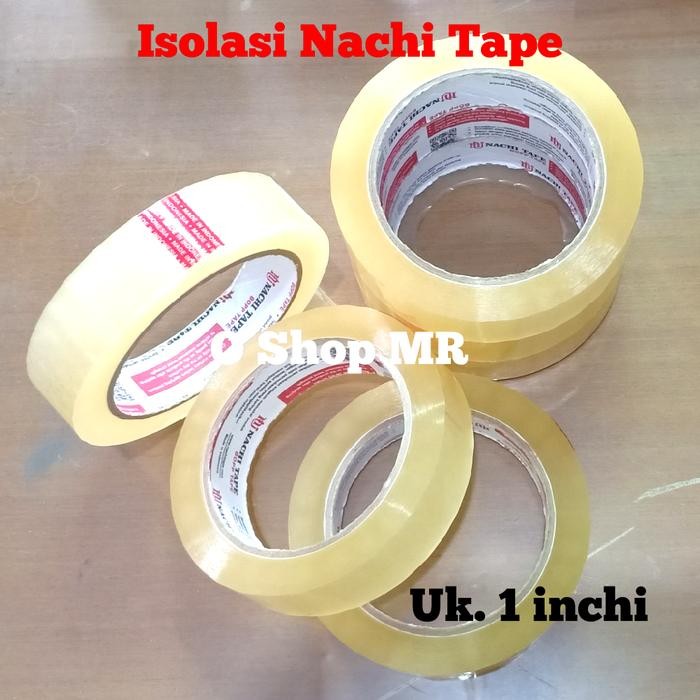 

New Nachi Isolasi Nachi Tape 1 Inchi Bening Transparan Kualitas Kuat Tidak Mudah Lepas Daya Lengket