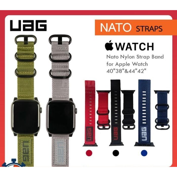 Strap UAG Active Nato Canvas Nylon Tali Jam Apple Watch iWatch IWO 5 6