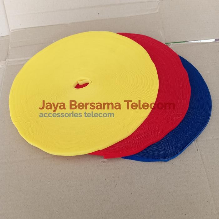 Velkro Strap Hook & Loop/Velkro Pengikat Kabel Serbaguna 1Cm (10Meter)