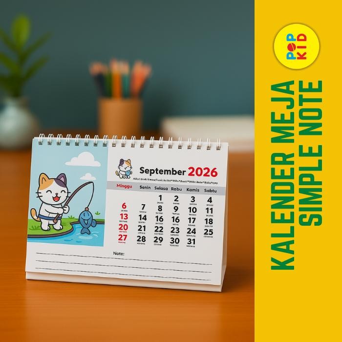 

OJ PROMO KALENDER MEJA 2026 SERI KARTUN - BEST SELLER