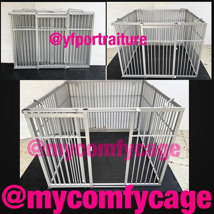 Kandang Pagar Anjing Aluminium Custom Mycomfycage