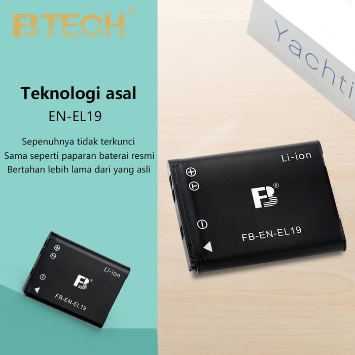 Paling Laris Btech Battery En-El19 Np-Bj1 Kamera Digital Baterai Cocok Untuk Camera Nikon S3100