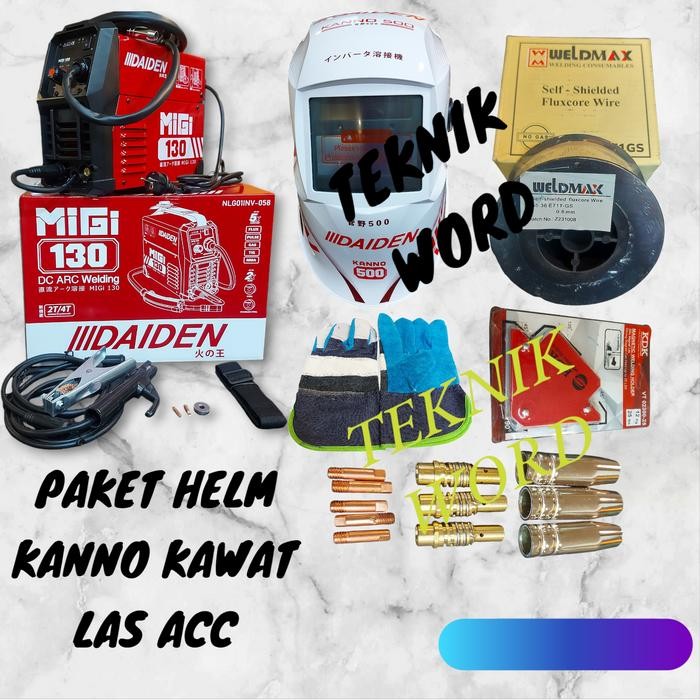 Ready Mesin las MIG 130 DAIDEN /MESIN LAS TANPA GAS CO