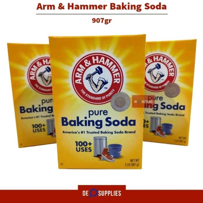 

Stok Baru Arm & Hammer Baking Soda 907gr - Pure Baking Soda USA Soda Kue