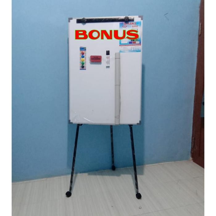 

Flipchart / Papan tulis DAIKI Roda Magnetic Uk 70x100 Cm